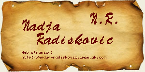 Nadja Radišković vizit kartica